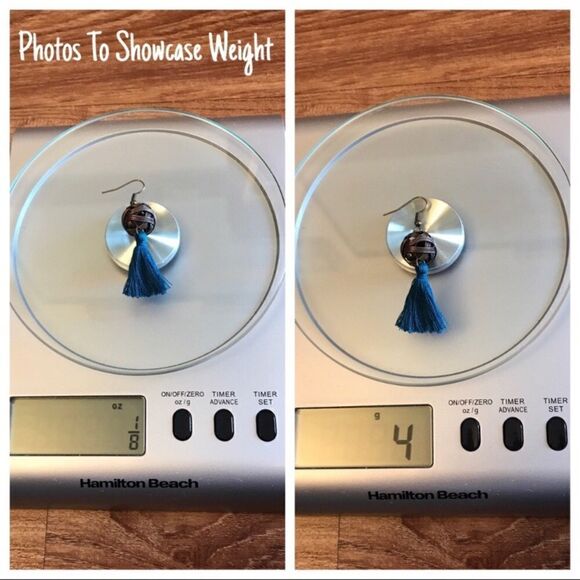 Tassel Earrings Tan NEW Handmade USA Festival Boho Unique Feminine - Picture 7 of 7